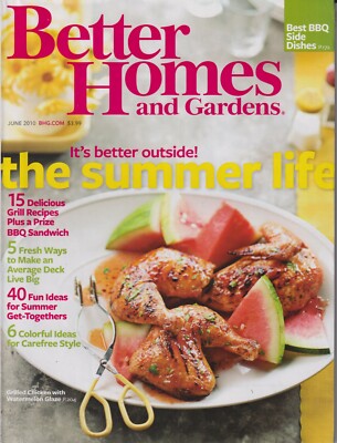 Better Homes & Gardens June 2010 It's Better Outside! The Summer Life  (Magazine-image