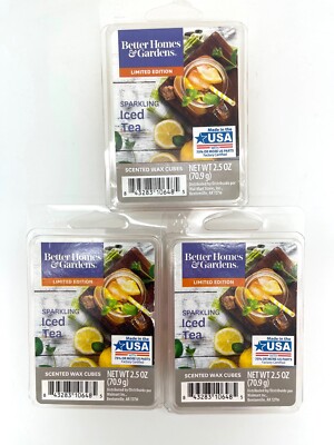 Better Homes & Gardens SPARKLING ICED TEA 6 Scented Wax Cubes each - 3 PACK-image