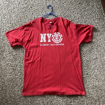 Vintage Element Skateboard EARTH WIND FIRE WATER Bam Margera Style T Shirt XL-image