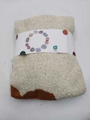 NEW Natta Sun Flower Cozy Knit Throw Blanket - Orange 47