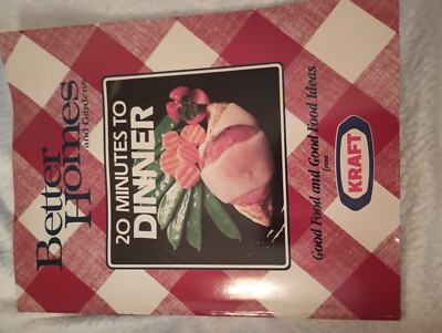 1990 Soft Cover Better Homes & Gardens 20 Minutes to Dinner From Kraft-image