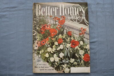 1951 MARCH BETTER HOMES AND GARDENS MAGAZINE - MORE SPACE ON LOT COVER - E 9673-image