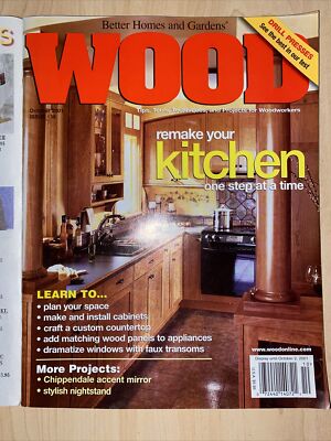 Better Homes Garden WOOD Magazine Working October 2001 #136-image
