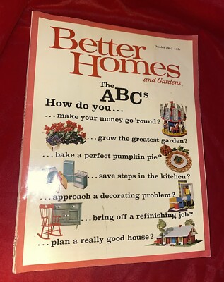 Better Homes And Gardens Magazine October 1962 Mid Century Ads COMPLETE Issue-image