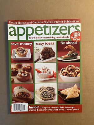 Better Homes & Gardens Special Interest Holiday APPETIZERS Magazine January 2007-image