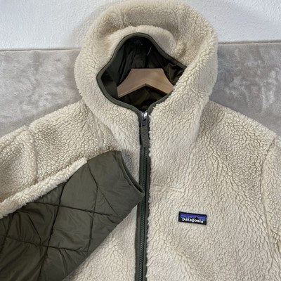 Patagonia Rhythm Recycled Wool Sherpa Hoody Fleece Hooded Jacket Coat Mens M-image
