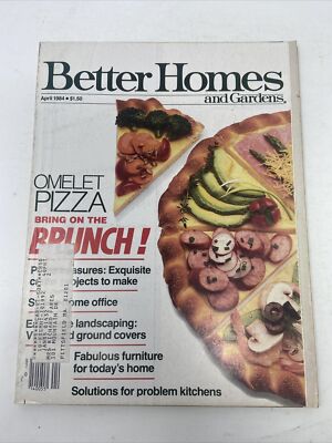 VTG Better Homes and Gardens Magazine April 1984 Cooking and Home Decorating-image