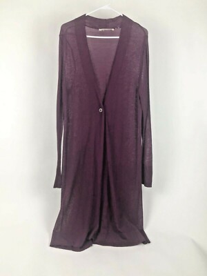 SOFT SURROUNDINGS WOMENS BURGANDY LONG LIGHT SWEATER-image