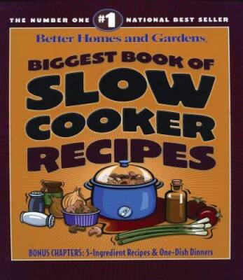Biggest Book of Slow Cooker Recipes (Better Homes and Gard - VERY GOOD-image
