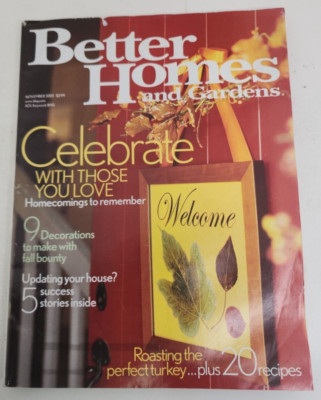 Better Homes and Gardens Magazine November 2003 Celebrate With Those You Love-image