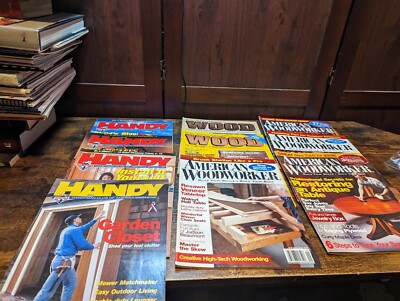 WOOD WORKING MAGAZINES Better Homes and Garden Handy American Woodwork Lot of 10-image