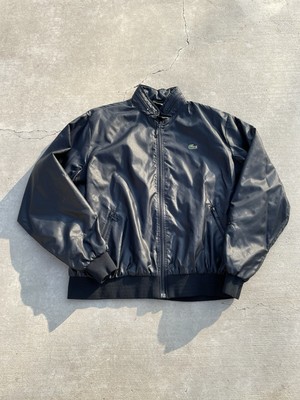 VINTAGE Lacoste Jacket Large Adult Black Full Zip Pockets Removable Hoodie Mens-image