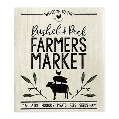 Design Imports Swedish Dishcloth, Farmer's Market (751670)-image