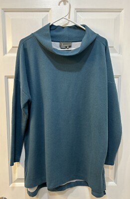 Anthropologie Oversized Cowl Neck Sweater Women Sz XL Casual Cozy Comfort Mature-image