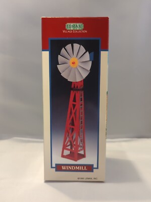 1995 Vintage Lemax Dickensvale Collectibles Christmas Village Metal Windmill -image