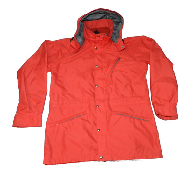 Vintage 80s The North Face Red Label Red Ski Gore Jacket Removable Hood Men’s L-image