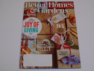 Better Homes Gardens Magazine Dec 2020 Joy Giving Cookie Personality Christmas-image