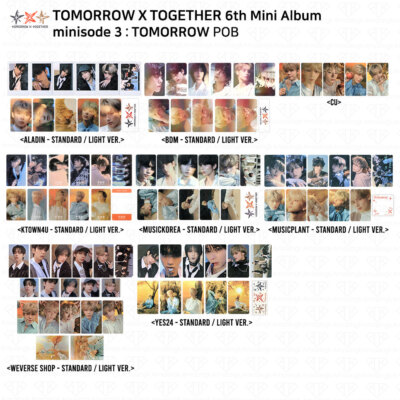 TXT 6th Mini Album Minisode 3:Tomorrow POB Photocard Complete Set KPOP K-POP-image