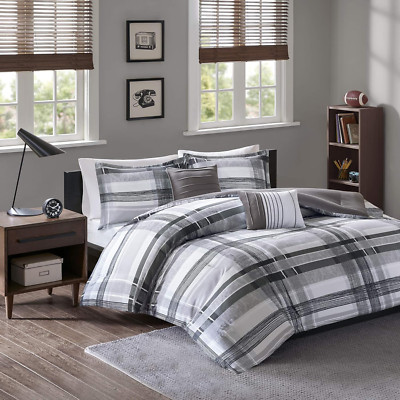 Rudy Cozy Comforter Casual Cabin Lodge Plaid Design, All Season, Hypoallergenic -image