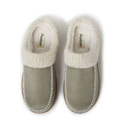 Dearfoams Cozy Comfort Women's Moc Toe Clog Slippers SAGE SIZE SMALL 5-6-image