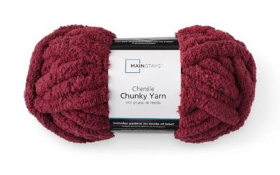 Mainstays Bulky Chenille  Yarn, 31.7 yd Various Colors Price Per Skein New-image