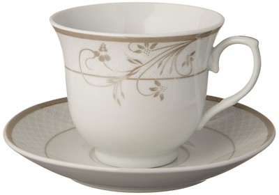 Lorenzo Import Floral Design Tea/Coffee Set (Service for 4), Silver-image