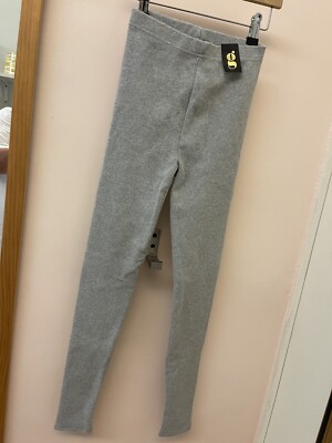 YOGO SUPER SOFT GRAY YOGA COMfY COZY LEGGING PANTS S NWT-image