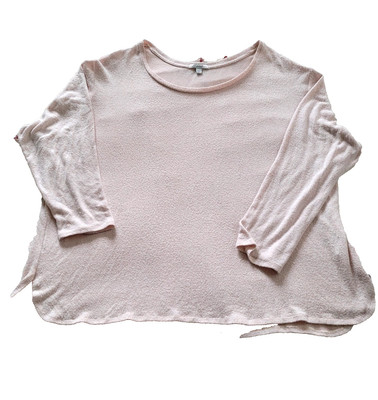 Illuminative Sweater Women XL Pink Oversized Soft Cozy Lagenlook Casual-image