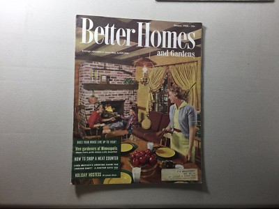 VINTAGE BETTER HOMES AND GARDEN JANUARY 1958  / M32-image