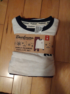 Dearfoams Cozy Comfort Kids 2 Piece Family Pajamas Set Size 8-image