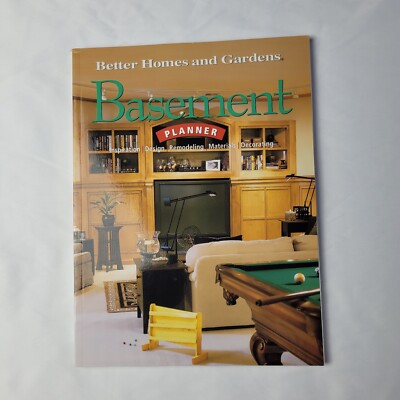 Better Homes Gardens Basement Planner remolding carpentry design paperback- 2003-image