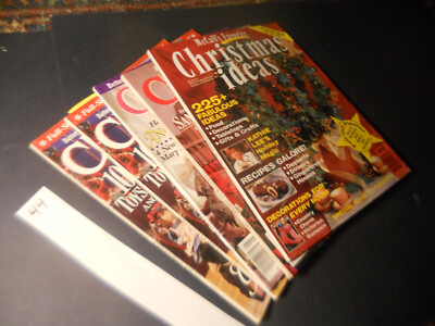 CHRISTMAS 5 Lot Better Homes & Gardens 1991 ORNAMENTS Traditional HOMES Magazine-image