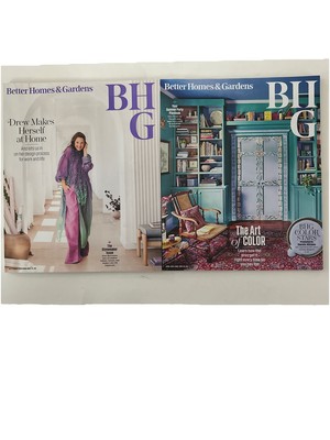 Lot of 2 Better Homes & Gardens Magazines Drew Barrymore Summer Party Playbook-image