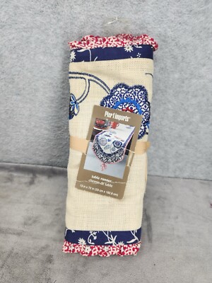 Pier 1 Imports Colorful Embroidered Table Runner 13in X 72in-image