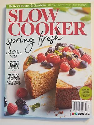 BETTER HOMES & GARDENS SLOW COOKER SPRING FRESH JULY 2017 BRAND NEW MAGAZINE-image