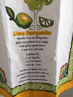 Lime Margarita Recipe Towel Design Imports-image