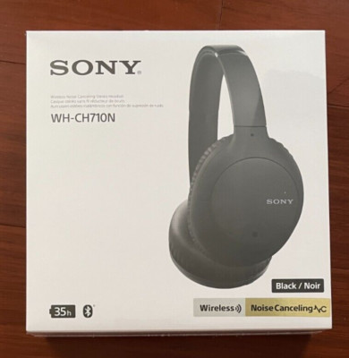 Brand New Sony WH-CH710N Wireless Noise-Cancelling Over-the-Ear Headphones Black-image