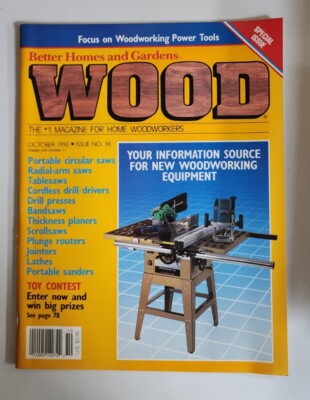 Better Homes & Garden Wood Magazine VTG October 1990 Issue #38-image