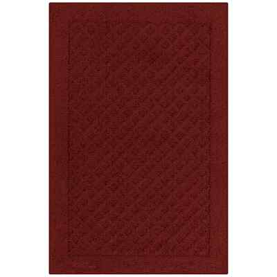 Mainstays Dylan Solid Diamond Olefin Red Indoor Accent Rug, 2'6