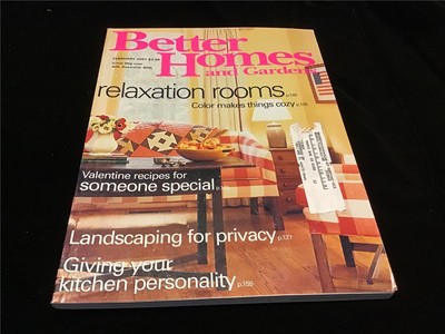 Better Homes and Gardens Magazine February 2001 Relaxation Rooms-image