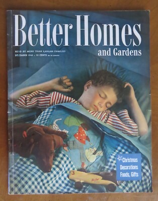 BETTER HOMES AND GARDENS Dec 1946 Christmas Gifts RADIOS Toys BUILDING-image