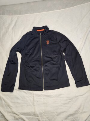 Vintage San Francisco Giants Black Nike Full Zip Jacket Sweatshirt Womens Medium-image