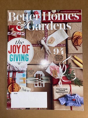 BETTER HOMES AND GARDENS MAGAZINE December 2020 CHRISTMAS CRAFTS Recipes DESIGN-image