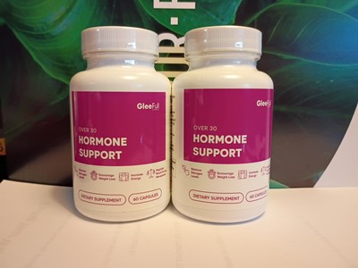 GleeFull Hormone Over 30 Support, Menopause,Hot Flash Relief,Mood Booster 2pk-image