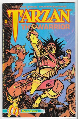 Edgar Rice Burroughs' TARZAN THE WARRIOR #4of5 MALIBU COMIC BOOK Neil Vokes 1992-image