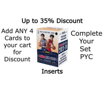 2023-24 Panini NBA Hoops Basketball Inserts You Pick Complete Set Singles PYC-image