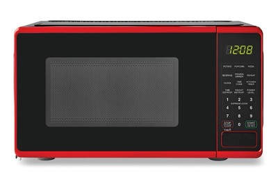 Mainstays MSF0R100072352 0.7 cu ft 700W Countertop Microwave Oven - Red-image