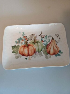 Pier 1 Imports Fall Harvest serving platter, pumpkin design 14
