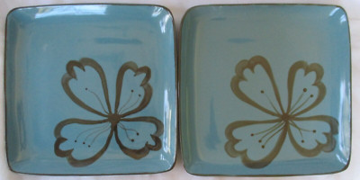 PIER 1 HIBISCUS SQUARE DINNER PLATE - SET OF 2-image