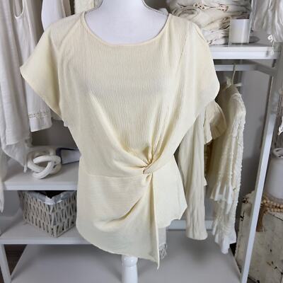 Cozy Co by Cozy Casual women's size Large soft girl blouse unique design #2492-image